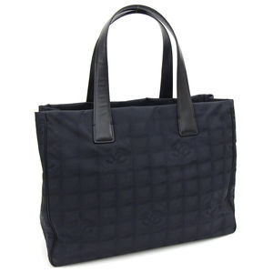 Chanel New Travel Line Tote Mm Tote Bag Nylon Black